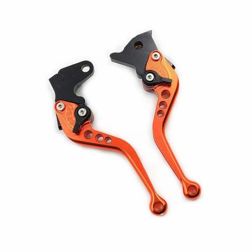 Zhannuobhd Orange 147Mm Brake Clutch Lever For Royal For Enfield 650 For Interceptor For Continental For Int650 For Gt650 8 Color Adjustable Motorcycle Brake Clutch Levers(Orange 147Mm)