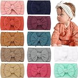 CELLOT Super Stretchy Soft Knot Headbands with Hair Bows Head Wrap Hair Accessories For Newborn Baby Girls Infant Toddlers Kids