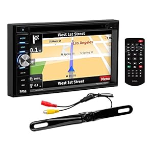 BOSS Audio Systems Elite BN965BLC Car GPS Navigation DVD Player – Double Din, Bluetooth Audio and Calling, 6.5 Inch LCD Touchscreen Monitor, MP3/CD/DVD/USB/SD, Aux-in, AM/FM Radio Receiver