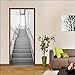 GKLLXC Autocollants De Décoration Pour Porte 77 x 200cm escaliers gris Autocollants De Porte Pour Porte Cuisine Salon Chambre Salle De Bain Style Papier Peint Pour Les Murs