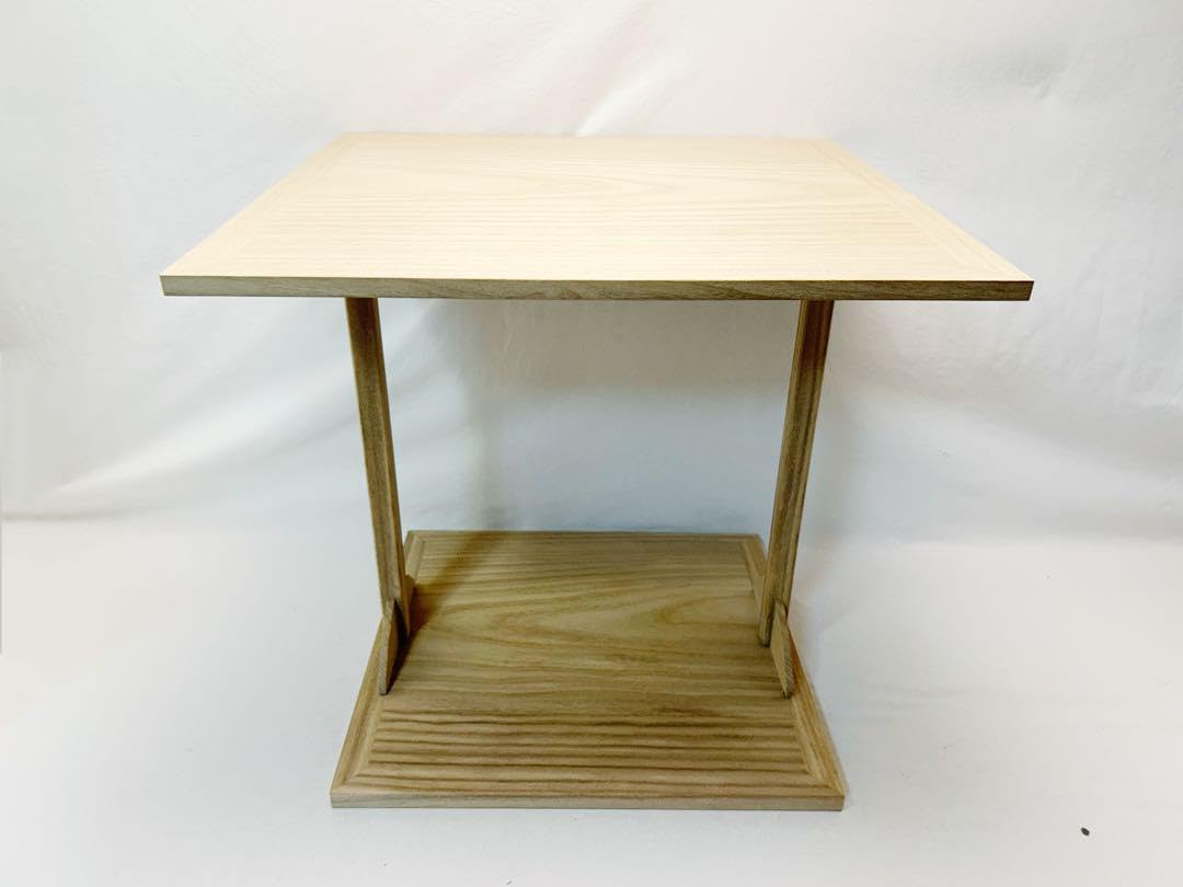 Amazon.co.jp: 茶道具 南斎作 桐木地 大四方棚 利休好写 組み立式 共箱