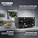 Hyundai 800W 20L Black Digital Microwave, Stainless Steel Interior, 11 Power Levels, Automatic Defrost, 6 Auto Cook Modes, Clock and Timer, Digital Controls, Easy Clean & Child Lock