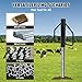 8 LB T Post Driver,Heavy Duty Fence Post Drive with Handles,Metal Post Pounder for Driving,Simple to Use (Black)