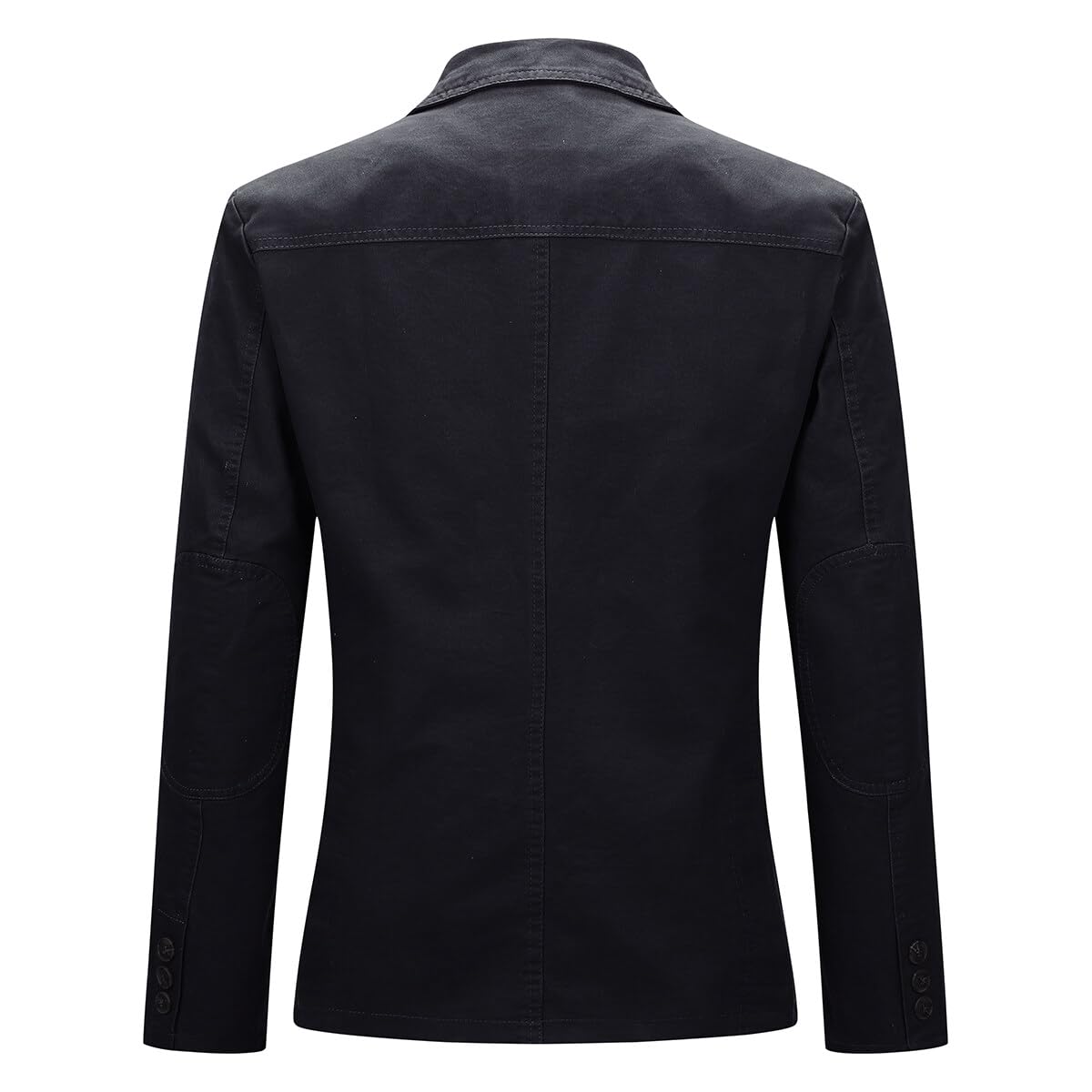 Allthemen Chaqueta Casual para Hombre Cazadora Slim fit de Manga Larga Algodón Lavado Trajes 3 Botones Blazer