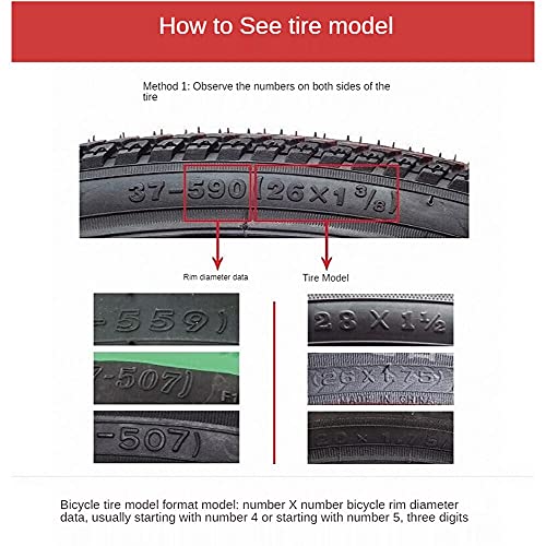 Catazer Honeycomb Solid Tire Non Inflation Perforated Shock Absorbing Tyre Explosion-Proof Solid Tires Bicycle Tire Cycling Tubeless Tyre 26X1 3/8Inch #TOP6