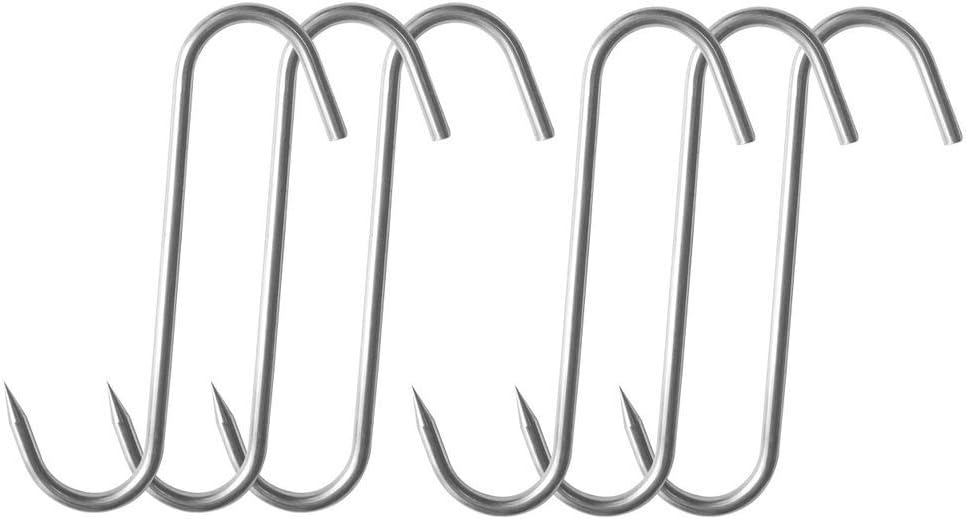 Astra Gourmet 6" Meat Hooks SHook Stainless Steel Meat Processing