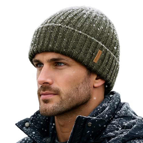 Image of TOP-EX DryKnit Waterproof L /XL /XXL Winter Fleece Lined Beanie Hat for Men Women Warm Knit Watch Skull Cap Cold Weather