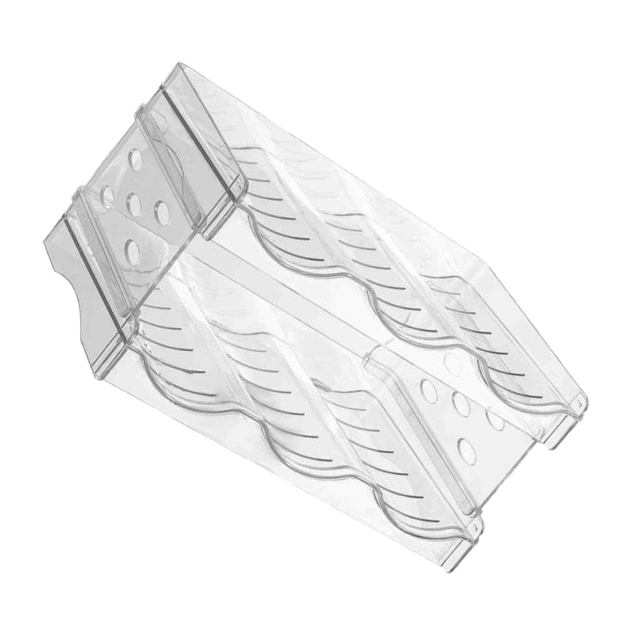 Organisateur Empilable pour Bouteilles D’Eau et Gobelets, 2 Niveaux, Pet, Rangement Pratique pour Réfrigérateur Cuisine