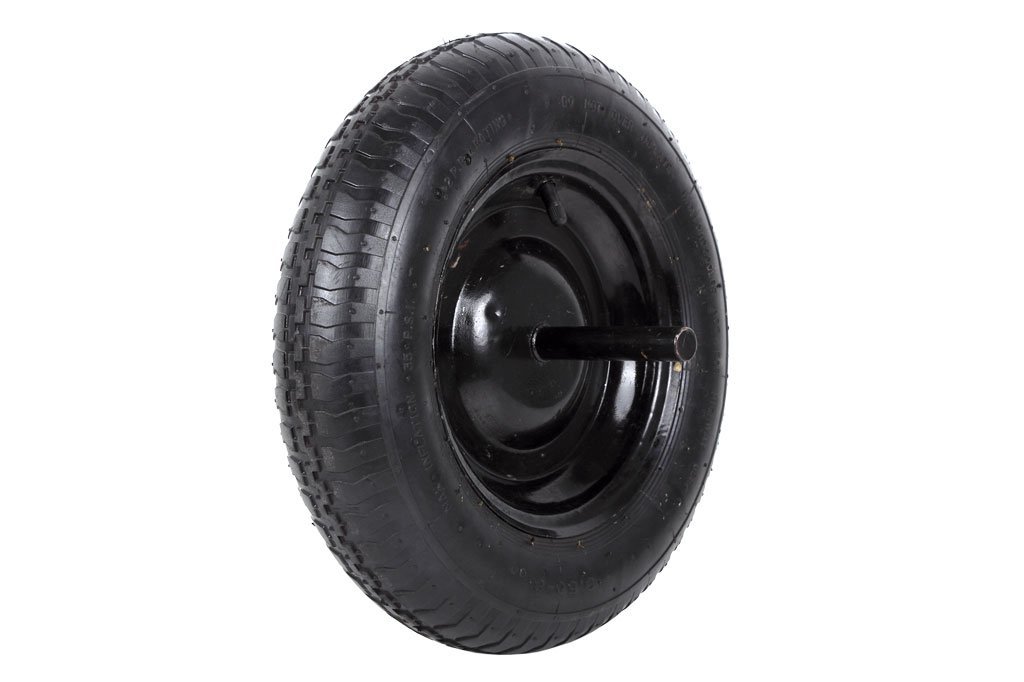 Wheel for Pneumatic Wheelbarrow | with Rods | Black | Work Wheel