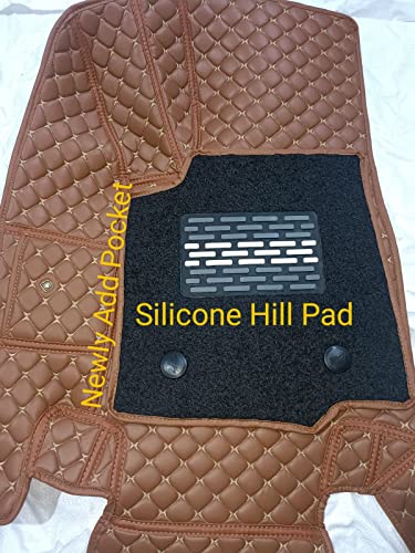 Image of Scorpio New 2022 7D Prime Mats with Boot Mats (Tan with Beige) +Free Scorpio N Car TPU Key Cover Worth Rs.390