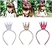 YeahiBaby Diadema de Corona Brillante para Accesorio de Caballo de Niñas Bebé...