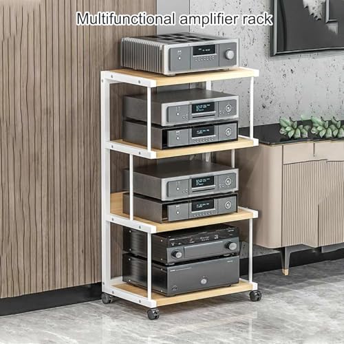 Étagère d'angle de support multimédia pour coin cinéma de salon