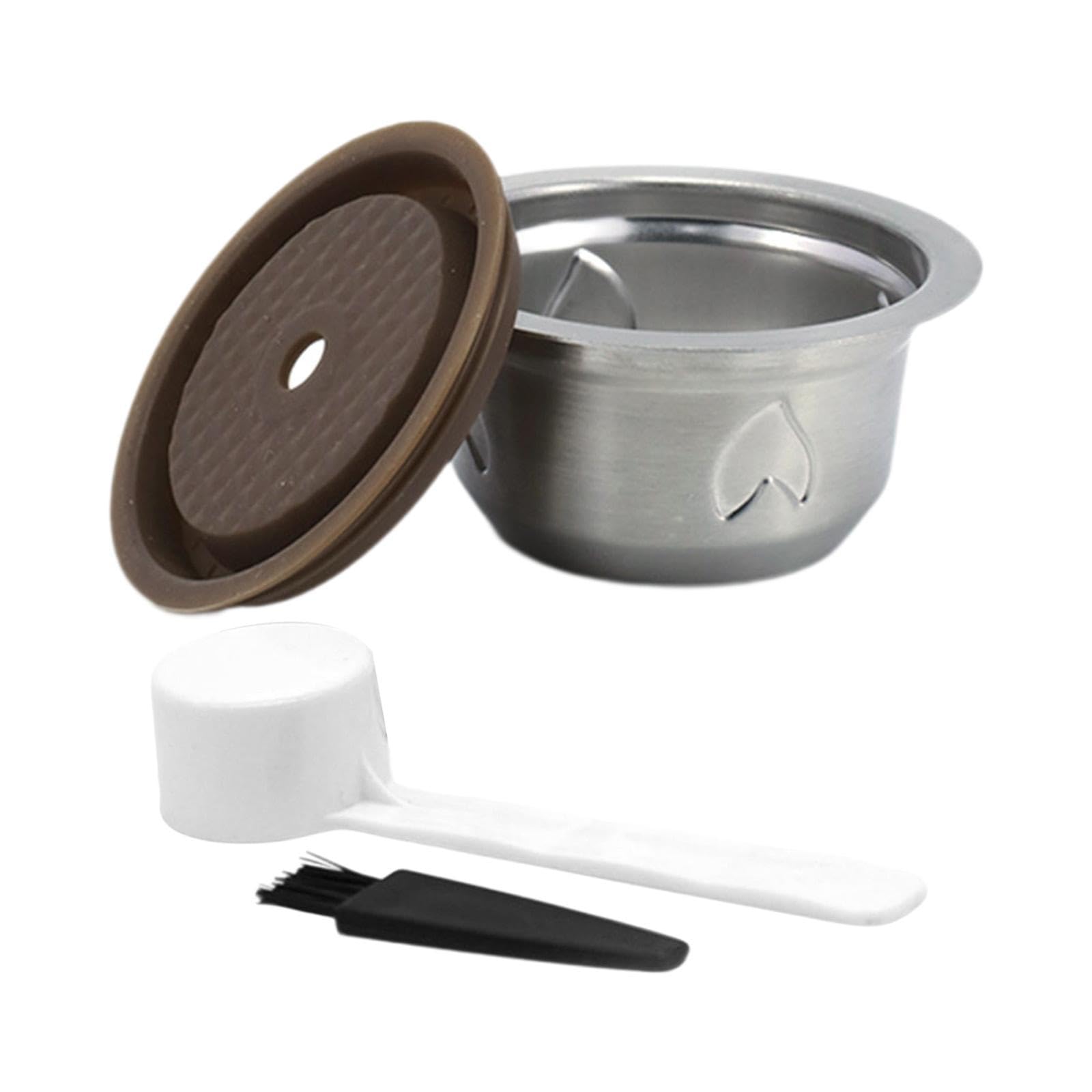 Fenteer Juego de cápsulas de café reutilizables, cápsulas multiusos, regalo, accesorios para de café rellenables, taza de filtro para fiestas, 230 Ml