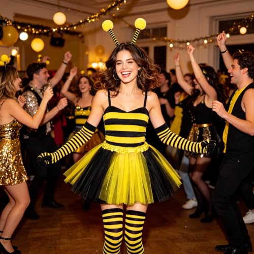 Disfraz completo de abeja para mujer Syhood talla Medium miniatura 7