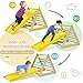 Costzon Climbing Toy for Toddlers, 3 Piece Montessori Wooden Triangle Climber w/2 Triangle Ladders & Double-sided Ramp for Sliding & Climbing, Kids Boys Girls Indoor Gym Playset Gift for Home, Daycare