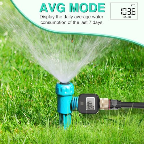Medidor electrónico de flujo de agua y sensor digital LCD programable para tuberías domésticas 6
