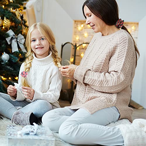 12 Pack Christmas Scrunchies Elastics Band Holiday Hair Scrunchies Velvet Scrunchy Hair Bobbles Scrunchies Jaciya Hair Ties Ponytail Holder Hair Accessories For Women Girls #TOP1