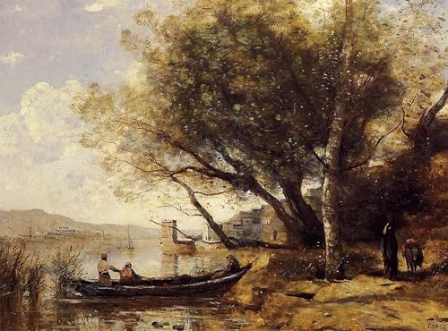 Impression sur toile Smyrne Bournabat Corot aux finitions premium