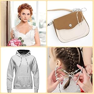 Abeillo 5 m ronde veters met 20 metalen punten, glitters, strass, schoenveters, zilveren kristallen veters, knipperend nylon touw, voor doe -het-zelf joggingbroeken, sneakers, laarzen, hoodie, jurk