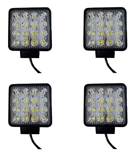 4 focos de trabajo de 48 W con 16 LED de