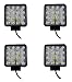 4X 48W Faretto Da Lavoro 16 Led Di Profondità Luce Faro 12V 24V Lampada da Lavoro Fari proiettore Auto Barca Camion Fuoristrada