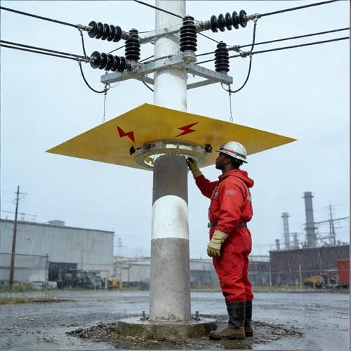 Evita arcos eléctricos con la barrera aislante para postes ajustable 2