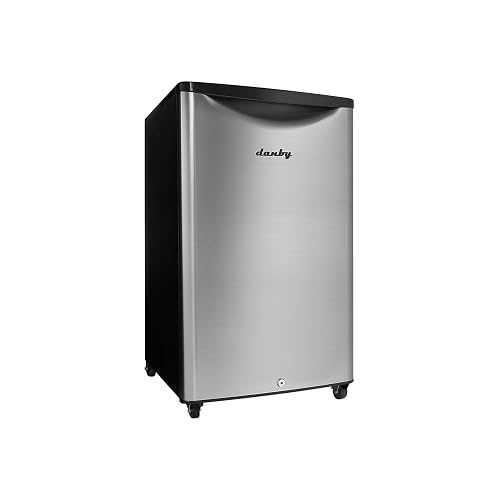 Danby DAR044A6BSLDBO 4.4 Cu.Ft. Outdoor Mini Fridge Spotless Steel
