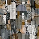 LaiTique Geometric Wallpaper Peel and Stick Wallpaper, Boho and Modern Wallpaper, Self Adhesive Vinyl Wall Paper for DIY Home Decor, 17.7in x 118in