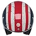 TORC (T50 Route 66) 3/4 Helmet with 'Rebel Star' Graphic (White, Medium)