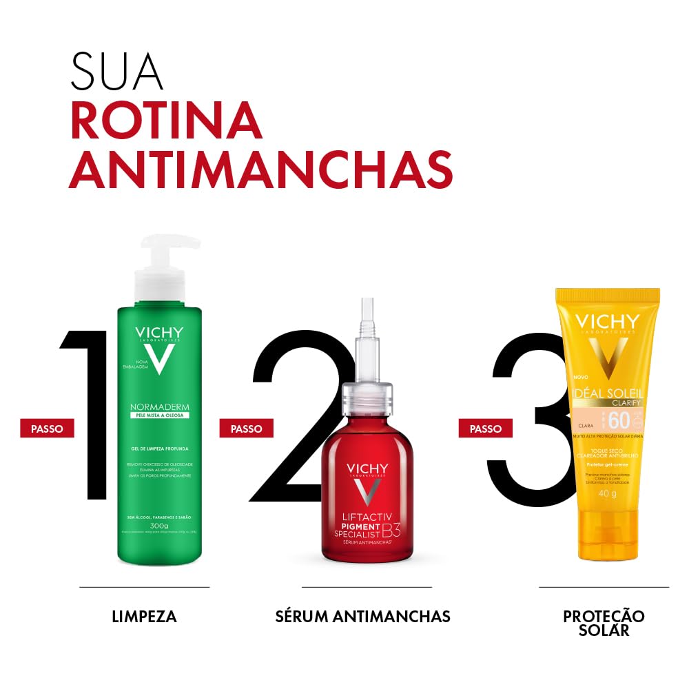Vichy Liftactiv Pigment Specialist, Sérum Antimanchas, Clareador Facial, Reduz Melasma e Manchas Solares, Uniformiza o Tom Com Tecnologia Melasyl, Niacinamida B3 e Ácido… em promoção! Veja a oferta e mais achadinhos de Tratamentos 6 Hoje é o melhor dia para comprar Vichy Liftactiv Pigment Specialist, Sérum Antimanchas, Clareador Facial, Reduz Melasma e Manchas Solares, Uniformiza o Tom Com Tecnologia Melasyl, Niacinamida B3 e Ácido… com aquele preço maroto! Promoção! Aproveite a oferta! 6