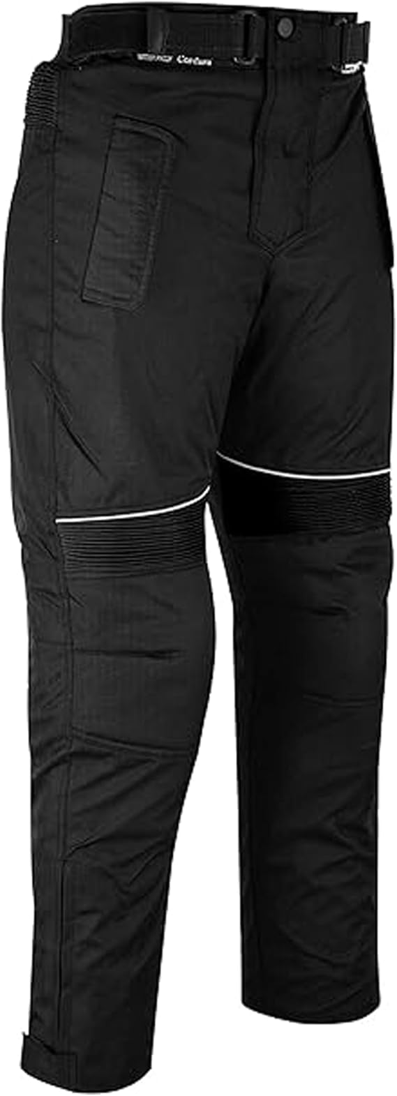 German Wear Motorradhose Herren mit 2xCE Protektoren - Winddicht Biker Quad Textil Hose - Wash- & Abnehmbar Futter, Kombi-Reißverschluss, Elastischer Bund - aus 4 Schichten 2 Zipper Taschen