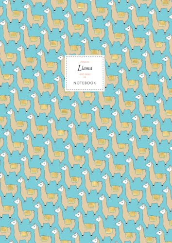 Llama Notebook - Lined Pages - A4 - Premium: (Sky Blue Edition) Fun notebook 192 lined pages (A4 / 8.27x11.69 inches / 21x29.7cm)
