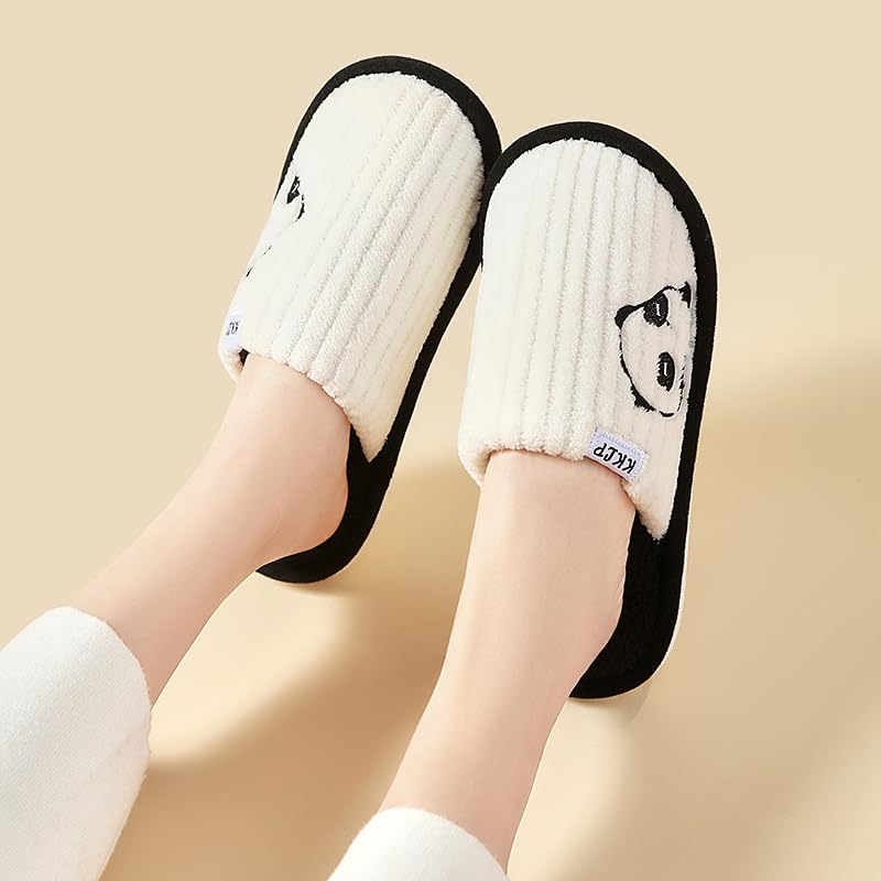 Women Men's Cute Panda Slippers Warm Gifts Trendy Cute Fuzzy Winter House Shoes Sandals Indoor Outdoor3