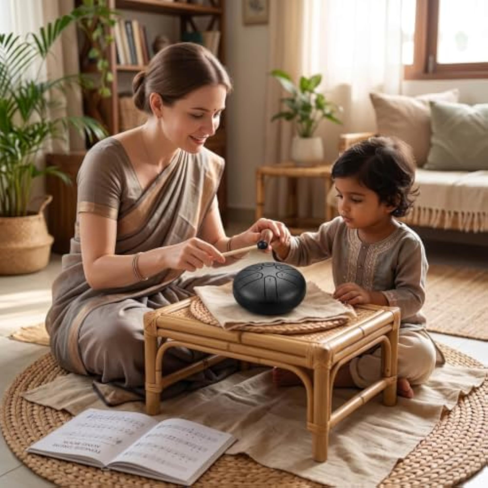 Mini Handpan Steel Tongue Drum with 3-6 Notes