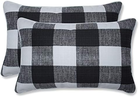checkered outdoor pillows