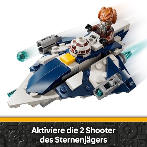 LEGO Star Wars 75400 Plo Koons Jedi Starfighter Microfighter Bauspielzeug mit 2 Shootern - inklusive Mini-Figur mit Lichtschwert - Geschenk für Jungen ab 6 Jahren und Fans von The Clone Wars