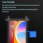 [2 Pack] Screen Protector Compatible for LG Velvet 5g, Tempered Glass Film, [3D Full Cover] 9H Hardness, Anti-Scratch, Premium HD Clarity, Easy Installation, Case Friendly