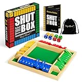 Maiji Planet Classic Original Shut The Box Game, Math Dice Board Game for Family Night Classroom Travel...