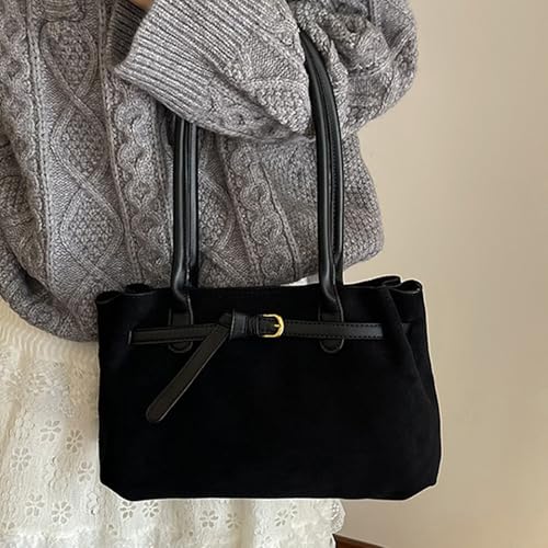 Sac à bandoulière en daim multifonction doté de multiples compartiments de rangement malins - 2