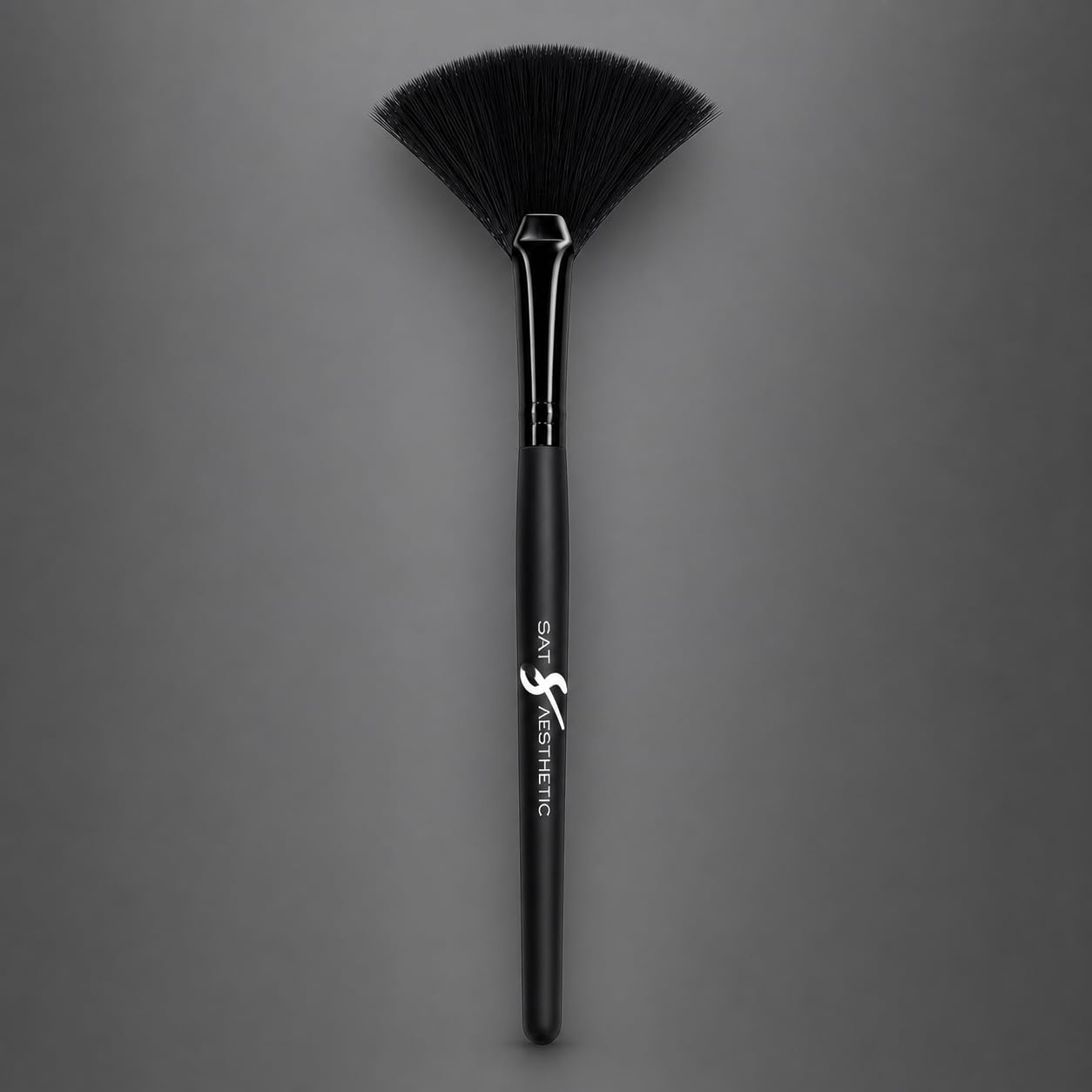 Sat Aesthetic Black Fan Mask Brush 18 cm | Soft Synthetic Fan Makeup Brush for Face Mask, Chemical Peel, Clay Mask, Cream, Mud Pack, Serum Application | Professional Spa, Salon & Skincare Brush-image-28