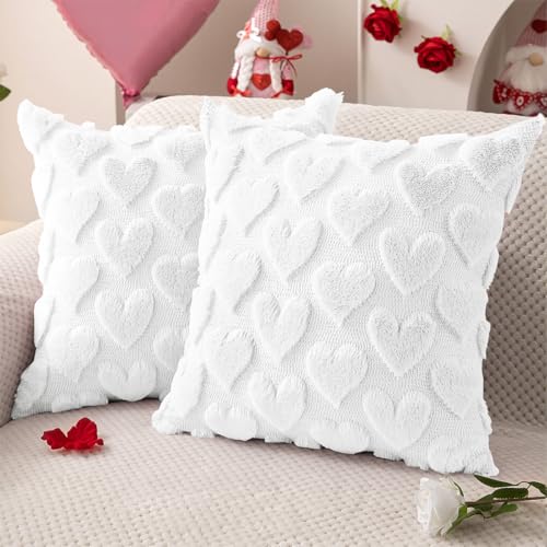 Reviews de Fundas decorativas - los más vendidos. 44 BYHANG Juego de 2 Fundas de Almohada San Valentín de 45 x 45 cm, Funda de Cojín para Sofá, Diseño de Corazón de Amor de Hogar, Adecuado para Sofá, Dormitorio, Automóvil...