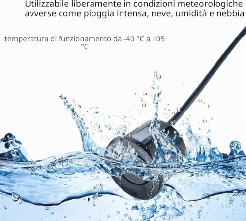 Quinta immagine Kacepar Sensore di parcheggio per auto, sistema di retromarcia per veicoli automatici, kit sensori di retromarcia anteriore e posteriore, con display LCD + sensori di parcheggio