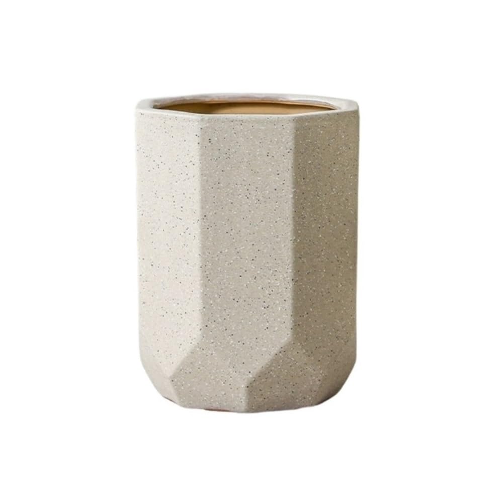 XBGfdySD Ceramic Plant Pot, Planters for Indoor Plants Cylinder Flower Pots with Drainage Hole(Medium)