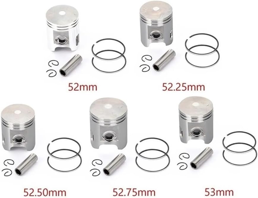 Motor Parts Piston Ring Pin Clip Kit Fit For BWS100 4VP-E1636-00 4VP-E1636-10(53mm)