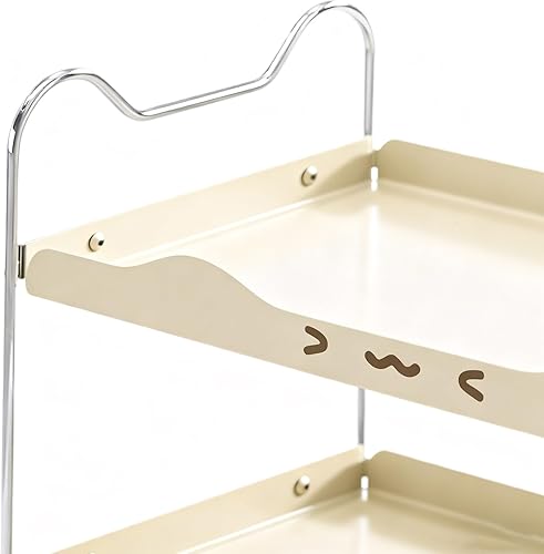 Miniatura 8 de Organizador de estante de mostrador de 2 niveles para ahorrar espacio, estantes de cocina de doble capa para gabinete, despensa, condimentos, tazas,