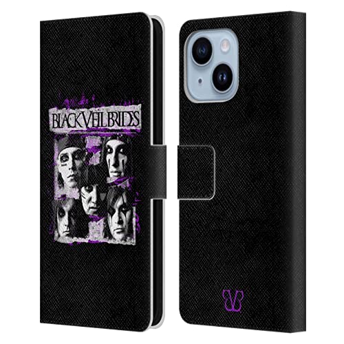 Coque iPhone 14 Plus Black Veil Brides étui cuir pour concerts