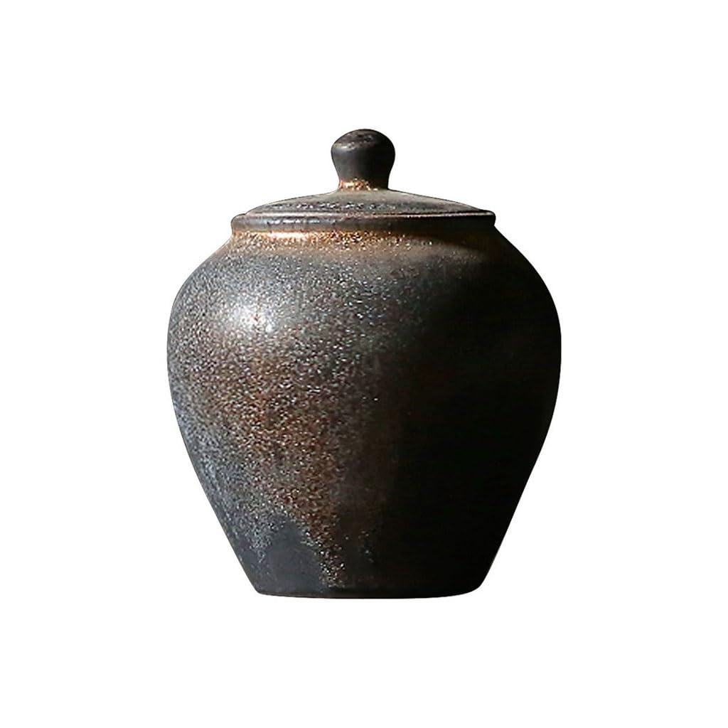 ENGENDER Tea Storage Jar Chinese Kung Fu Tea Set Household Small Storage Jar(B)