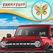 Tenna Tops Cute Butterfly Car Antenna Topper Auto Accessory Decor - Fits Thin Style Antenna