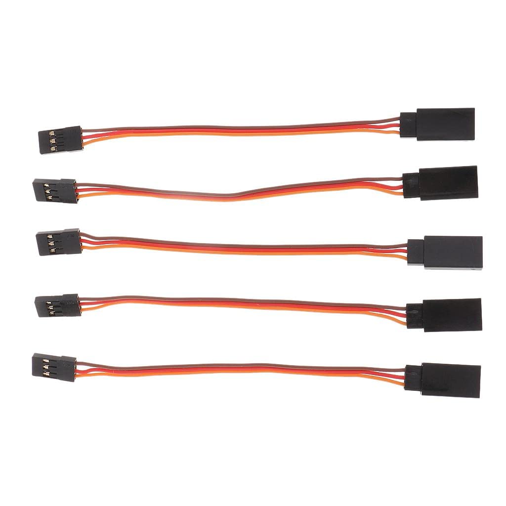ATORSE 5Pcs Male to Female Servo Extension Lead Cable 3 Pin Futaba Jr Connector 100Mm-image-45