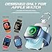 Pddosi Portable Wireless Charger for Apple Watch, 1500mAh Magnetic iWatch Charger Travel, Portable Watch Charger Keychain Power Bank for iWatch Series 10/9/8/7/6/5/4/3/2/SE/Ultra, Men Women Gift